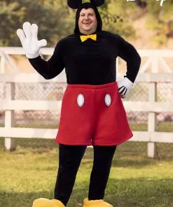 Fun Costumes Disney Plus Size Deluxe Mickey Mouse Costume For Adults