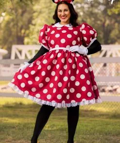 Fun Costumes Disney Plus Size Deluxe Minnie Mouse Adult Costume
