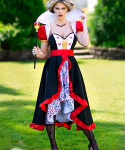 Fun Costumes Plus Size Flirty Queen Of Hearts Costume -Wonderful Halloween Costumes Shop plus size flirty queen of hearts costume3