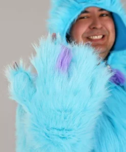 Zhenjiang Lian Yew Every Age Garment Accessories A Disney Monsters Inc Plus Size Hooded Sulley Costume -Wonderful Halloween Costumes Shop plus size hooded monsters inc sulley costume alt 6