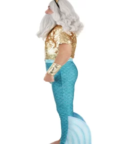 Fun Costumes Disney Plus Size Little Mermaid King Triton Costume For Men 12 Fun Costumes Disney Plus Size Little Mermaid King Triton Costume For Men -Wonderful Halloween Costumes Shop plus size king triton costume alt 3