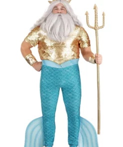 Fun Costumes Disney Plus Size Little Mermaid King Triton Costume For Men 13 Fun Costumes Disney Plus Size Little Mermaid King Triton Costume For Men -Wonderful Halloween Costumes Shop plus size king triton costume alt 4