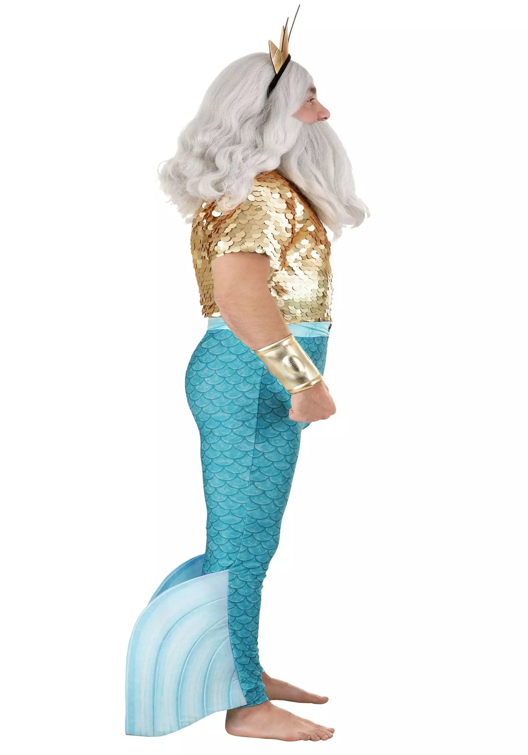 Fun Costumes Disney Plus Size Little Mermaid King Triton Costume For Men 8 Fun Costumes Disney Plus Size Little Mermaid King Triton Costume For Men - Image 6