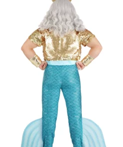 Fun Costumes Disney Plus Size Little Mermaid King Triton Costume For Men 15 Fun Costumes Disney Plus Size Little Mermaid King Triton Costume For Men -Wonderful Halloween Costumes Shop plus size king triton costume alt 6