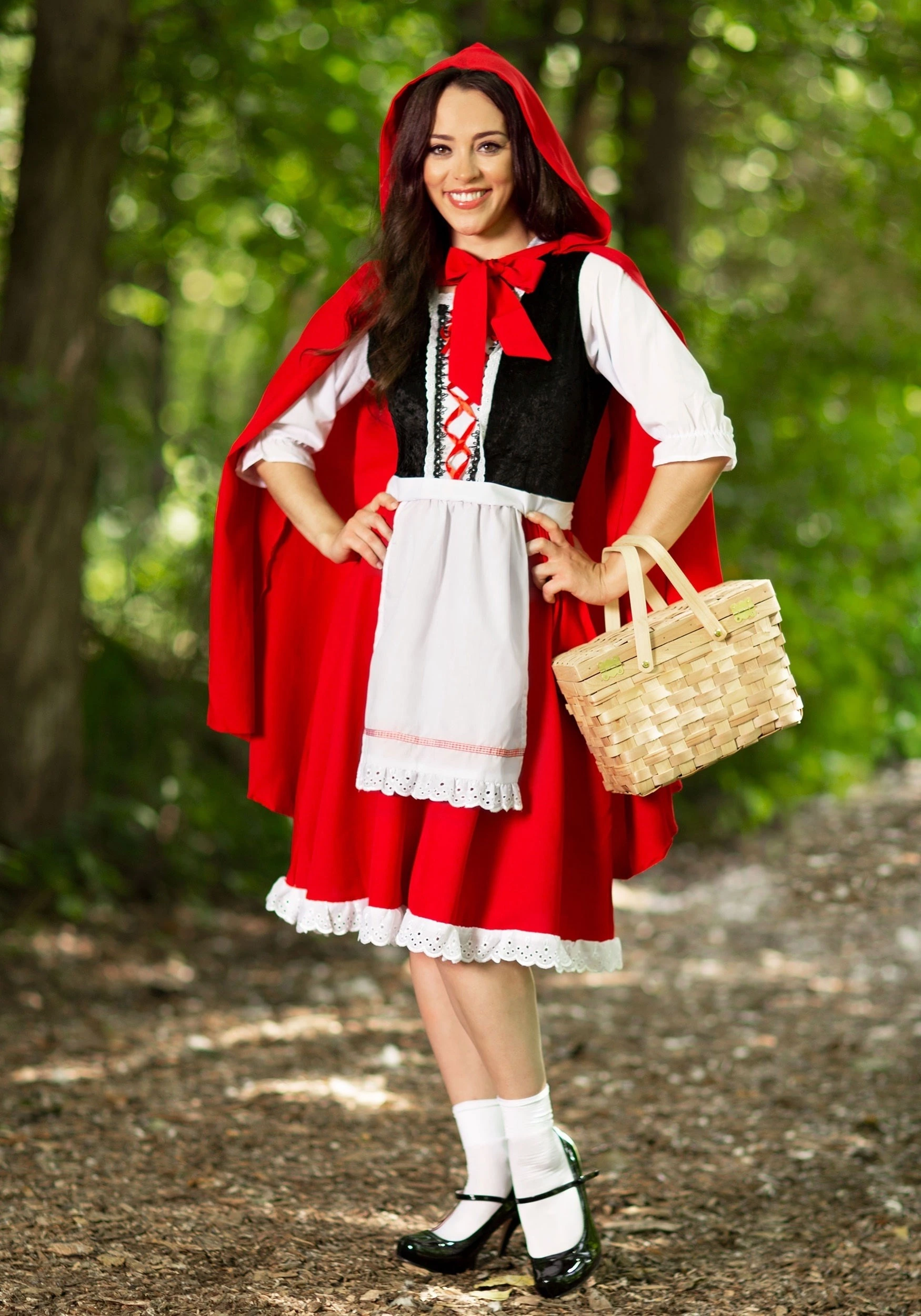 Fun Costumes Plus Size Little Red Riding Hood Costume 3 Fun Costumes Plus Size Little Red Riding Hood Costume