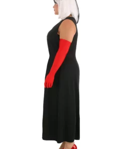 Fun Costumes Cruella De Vil Stole Costume For Plus Size Women From Disney's 101 Dalmatians -Wonderful Halloween Costumes Shop plus size prestige cruella de vil stole costume alt 10