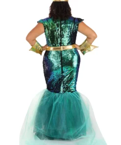 Fun Costumes Sea Siren Plus Size Costume For Women -Wonderful Halloween Costumes Shop plus size sea siren alt 5