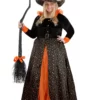 Suzhou Zhongsheng Imp & Exp Co., Ltd Plus Size Sparkling Orange Witch Costume For Women -Wonderful Halloween Costumes Shop plus size sparkling orange witch