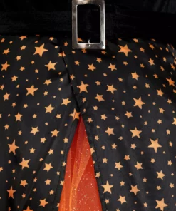 Suzhou Zhongsheng Imp & Exp Co., Ltd Plus Size Sparkling Orange Witch Costume For Women -Wonderful Halloween Costumes Shop plus size sparkling orange witch alt 5