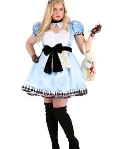 Armada Women's Plus Size Alluring Alice Costume Dress