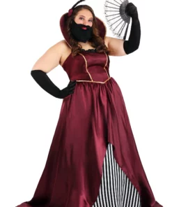 Fun Costumes Plus Size Women's Bearded Lady Circus Costume