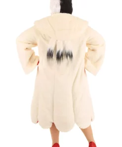 Fun Costumes Cruella De Vil Coat Costume For Plus Size Women From Disney's 101 Dalmatians -Wonderful Halloween Costumes Shop plus size womens deluxe cruella de vil costume alt 8