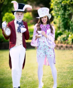 Fun Costumes Plus Size Women's Pretty Mad Hatter Costume -Wonderful Halloween Costumes Shop plus size womens pretty mad hatter costume3