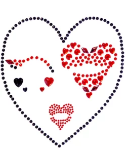 LEG AVENUE Queen Of Heart Face Jewel Costume Accessory Kit