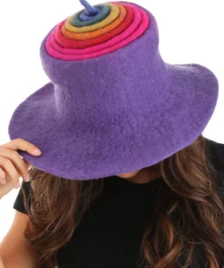 Elope Adult Rainbow Borealis Heartfelted Witch Costume Hat -Wonderful Halloween Costumes Shop rainbow borealis heartfelted witch hat alt 4