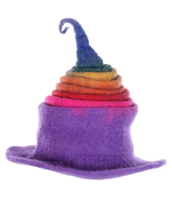 Elope Adult Rainbow Borealis Heartfelted Witch Costume Hat -Wonderful Halloween Costumes Shop rainbow borealis heartfelted witch hat alt 6