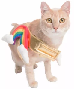 Pet Krewe Rainbow Costume For Pets -Wonderful Halloween Costumes Shop rainbow pet costume alt 2