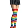 LEG AVENUE Rainbow Thigh High Stockings -Wonderful Halloween Costumes Shop rainbow thigh high stockings