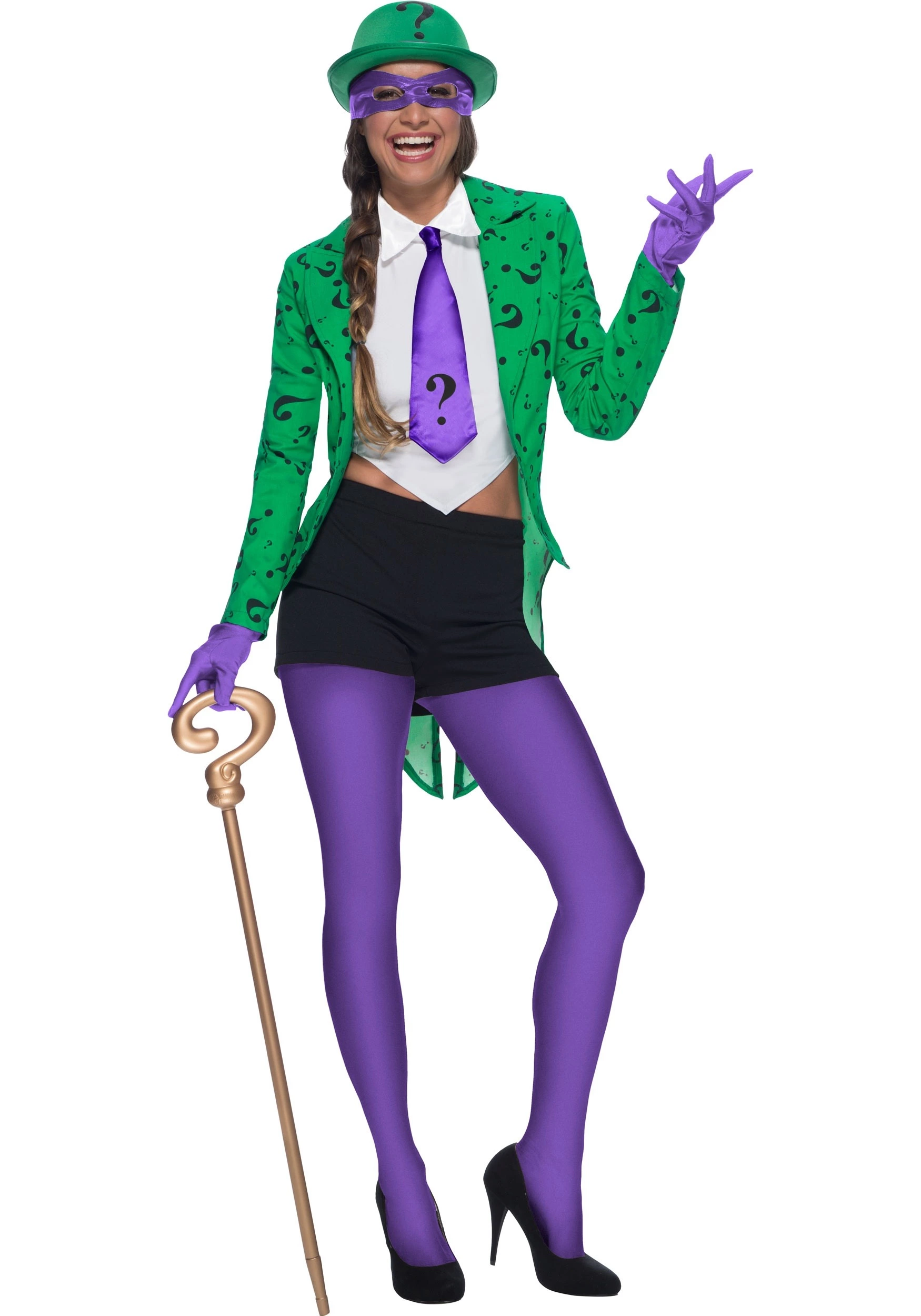 Charades Riddler Womens Costume 3 Charades Riddler Womens Costume