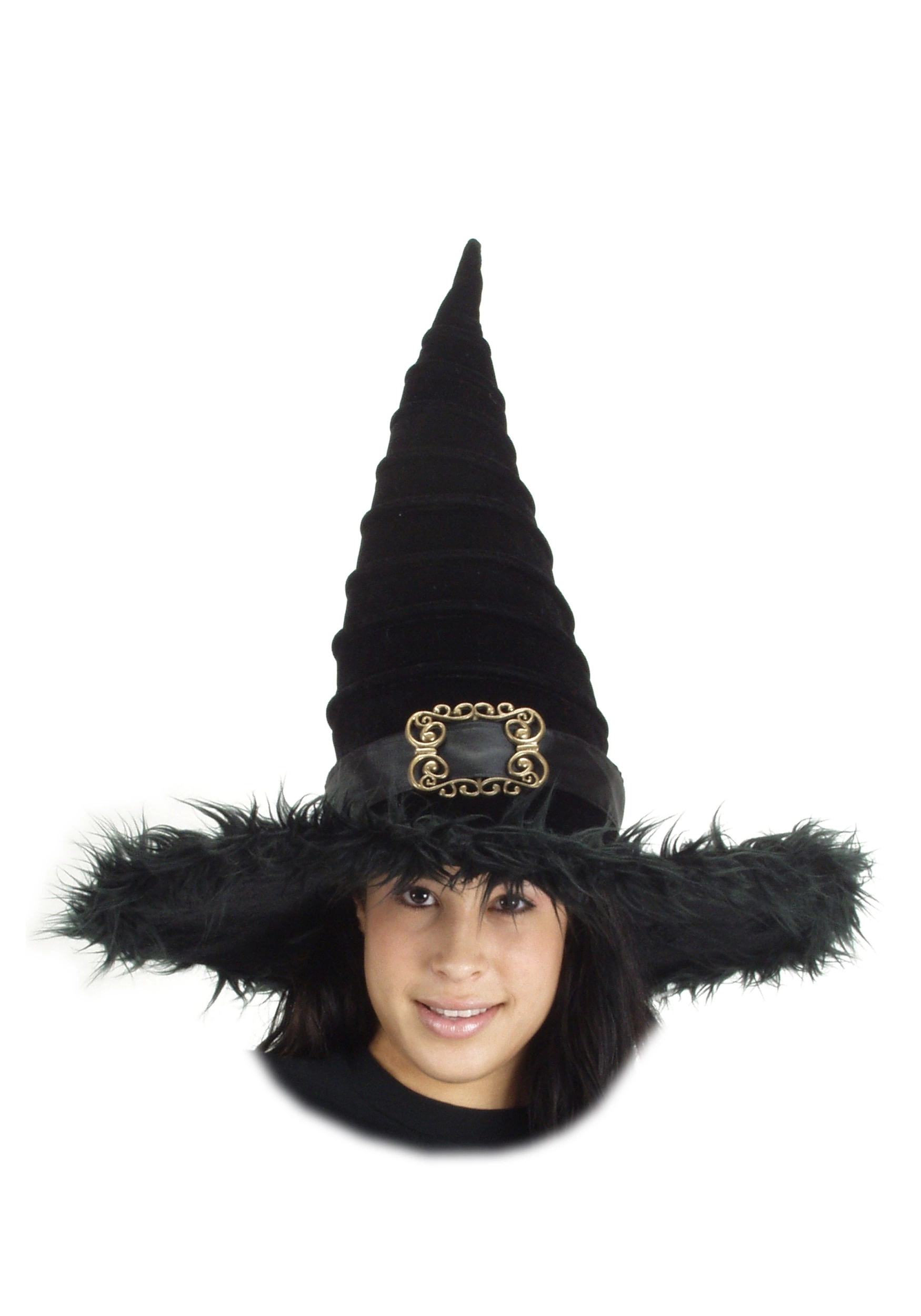 Elope Ridged Witch Black Costume Hat 3 Elope Ridged Witch Black Costume Hat
