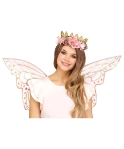 Fun World Fairy Rose Gold Floral Crown
