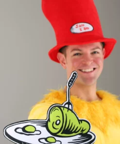 Elope Sam I Am Costume For Adults -Wonderful Halloween Costumes Shop sam i am adult costume alt 1