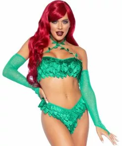 LEG AVENUE Sexy Poison Temptress Costume For Women -Wonderful Halloween Costumes Shop sexy poison temptress womens costume alt 2