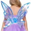 LEG AVENUE Vinyl Silver Iridescent Waist Cincher Fairy Wings -Wonderful Halloween Costumes Shop silver iridescent vinyl waist cincher fairy wings