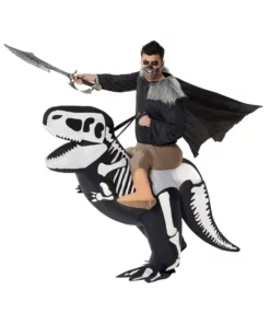 Morphsuits Skeleton T-Rex Ride On Inflatable Costume For Adults