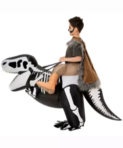 Morphsuits Skeleton T-Rex Ride On Inflatable Costume For Kids 7 Morphsuits Skeleton T-Rex Ride On Inflatable Costume For Kids -Wonderful Halloween Costumes Shop skeleton t rex ride on inflatable kids costume alt 2