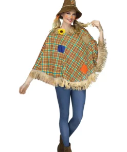 Fun World Adult Sweet Scarecrow Poncho