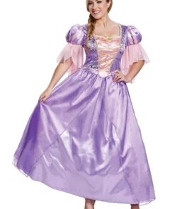 Disguise Women's Plus Size Deluxe Tangled Rapunzel Costume