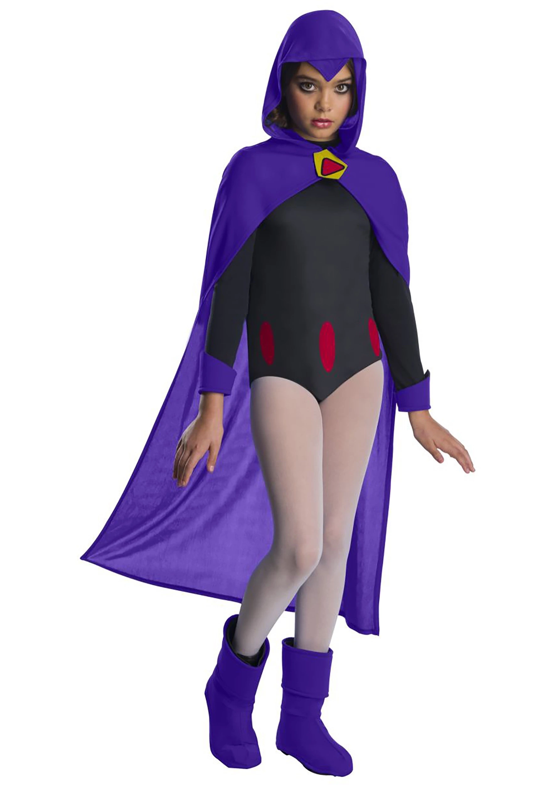 Rubies Costume Co. Inc Kid's Teen Titans Raven Costume 3 Rubies Costume Co. Inc Kid's Teen Titans Raven Costume