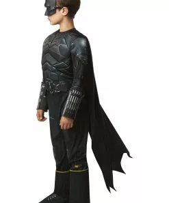 Rubies Costume Co. Inc Boy's The Batman (2022) Deluxe Batman Costume -Wonderful Halloween Costumes Shop the batman 2022 boys deluxe batman costume alt 3