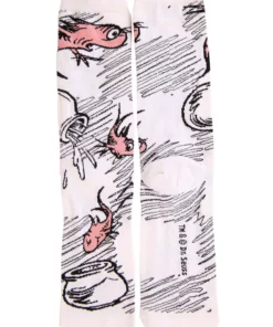 Elope The Cat In The Hat Adult Crew Sock Set -Wonderful Halloween Costumes Shop the cat in the hat adult crew sock 3 pack alt 5