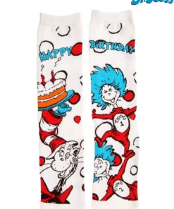 Elope The Cat In The Hat Birthday Crew Socks For Adults