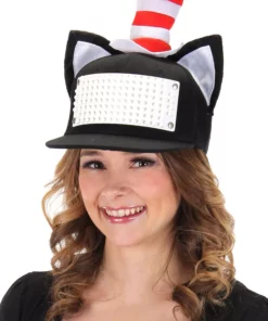 Elope The Cat In The Hat Bricky Blocks Build-On Snapback Hat Kit -Wonderful Halloween Costumes Shop the cat in the hat bricky blocks buildon snapback alt 2