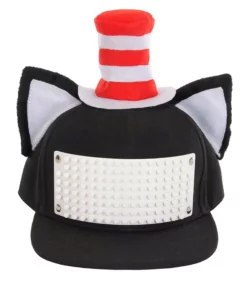 Elope The Cat In The Hat Bricky Blocks Build-On Snapback Hat Kit -Wonderful Halloween Costumes Shop the cat in the hat bricky blocks buildon snapback alt 4