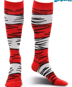 Elope Adult The Cat In The Hat Costume Socks
