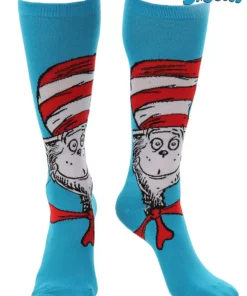 Elope Knee High The Cat In The Hat Costume Socks