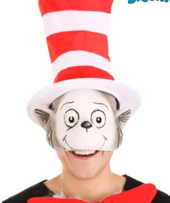 Elope The Cat In The Hat Latex Mask & Hat Costume Kit