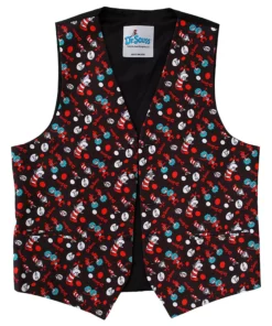 Elope Adult Vest & Bow Tie Pattern The Cat In The Hat Kit 20 Elope Adult Vest & Bow Tie Pattern The Cat In The Hat Kit -Wonderful Halloween Costumes Shop the cat in the hat pattern vest bow tie kit alt 6