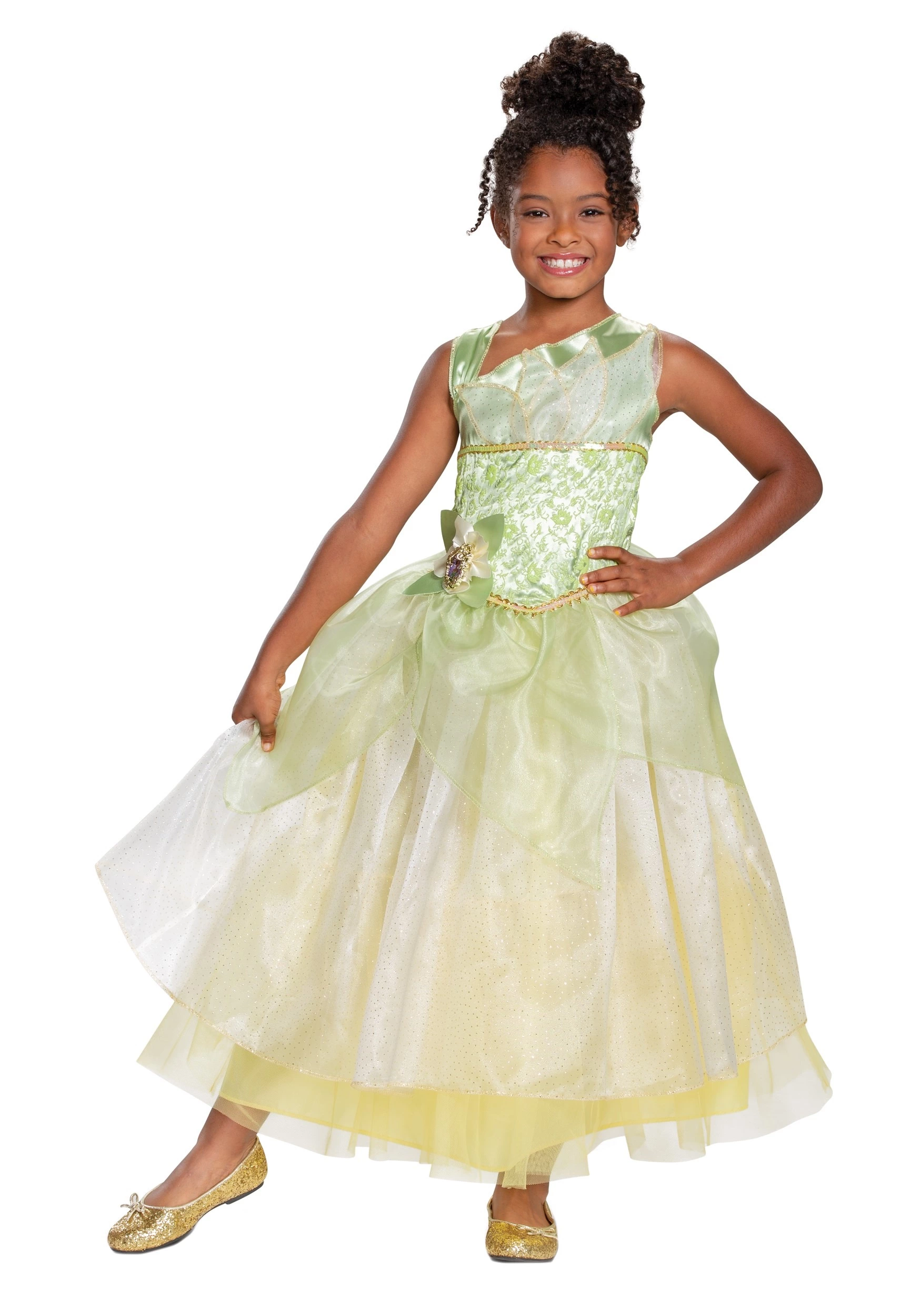 Disguise Girl's The Princess & The Frog Deluxe Tiana Costume 3 Disguise Girl's The Princess & The Frog Deluxe Tiana Costume