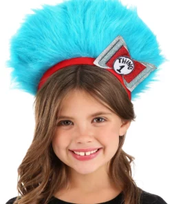 Elope Dr. Seuss Thing 1 & 2 Fuzzy Headband -Wonderful Halloween Costumes Shop thing 1 2 fuzzy headband alt 2