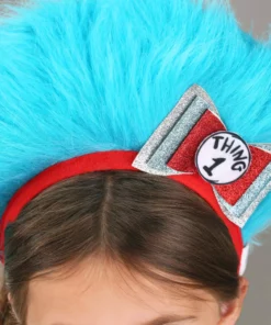 Elope Dr. Seuss Thing 1 & 2 Fuzzy Headband -Wonderful Halloween Costumes Shop thing 1 2 fuzzy headband alt 3