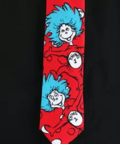 Elope Thing 1&2 Character Necktie -Wonderful Halloween Costumes Shop thing 12 character necktie alt 2