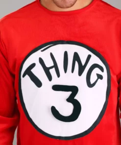 Elope Deluxe Cat In The Hat Thing 1 And 2 Adult Costume -Wonderful Halloween Costumes Shop thing one and two costume alt 8