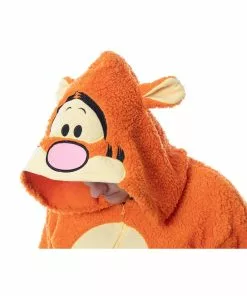 MJC International Adult Tigger Union Suit 7 MJC International Adult Tigger Union Suit -Wonderful Halloween Costumes Shop tigger kigurumi union suit alt 2