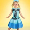 Suzhou Zhongsheng Imp & Exp Co., Ltd Blue Crayola Crayon Costume Dress For Toddlers -Wonderful Halloween Costumes Shop toddler blue crayon costume dress 0
