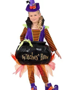Princess Paradise Candy Catcher Cauldron Witch Costume For Toddlers -Wonderful Halloween Costumes Shop toddler candy catcher cauldron witch costume2